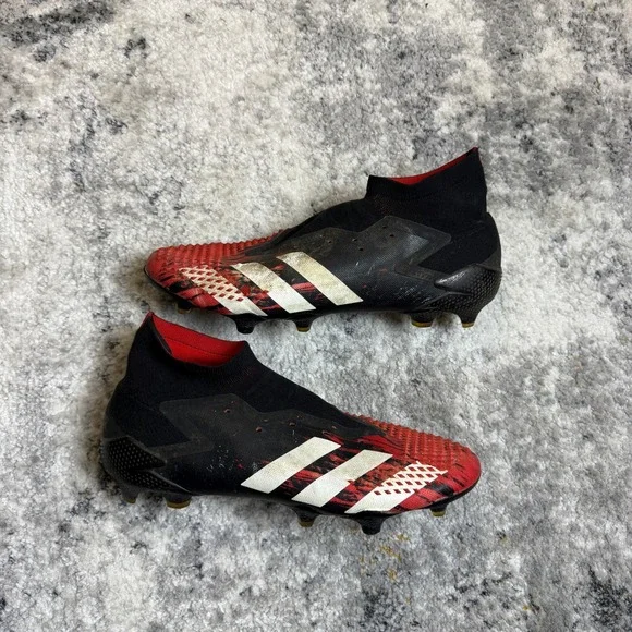 Adidas Predator Mutator 20+ FG Soccer Cleats Black Red EF1629 Mens 11 - Picture 2 of 7
